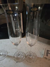 2 Crystalite Bohemia 200ml Ellen Collection Champagne Flute Glasses 