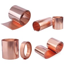 Thickness 0.02mm to 1mm Pure Copper Sheet Plate Copper Foil 250 Sizes Available