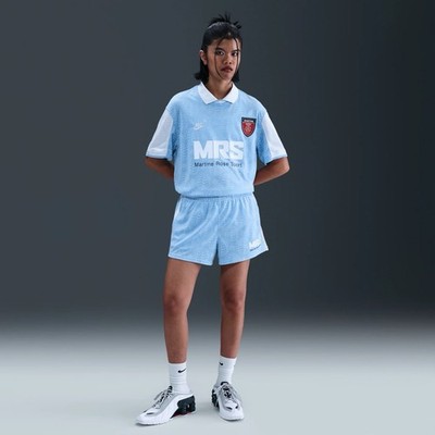 Nike x Martine Rose Pale Blue Jersey Polo HM9020-422 Men s XXL