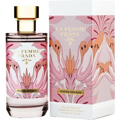 Prada La Femme Water Splash  Perfume for Women 5.1 oz / 150 ml Edt New In Box