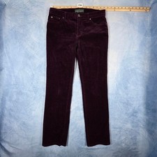 Lauren Jeans Co Ralph Lauren Purple Corduroy Pants Classic Straight Leg Womens 6