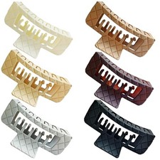 Double Row Teeth Square Claw Clips for Hair 2 Row Mixed colors hair clips set