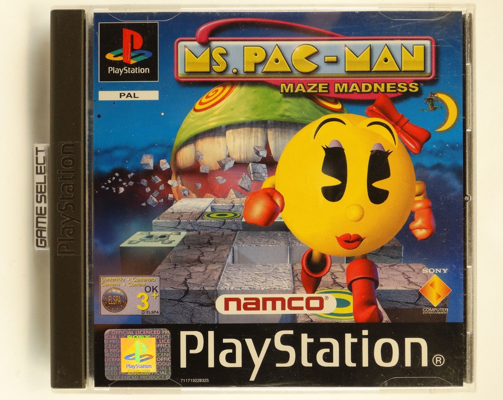 Ms. Pac-Man Maze Madness Pacman PLAYSTATION 1 PS1 PS2 PS3 PAL Complet