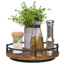Lazy Susan Organizer  9 Inch Rotating Spice Rack for Kitchen Countertop Round ...