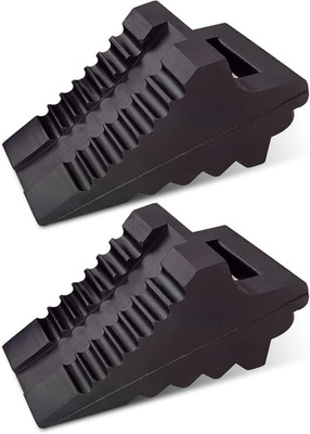 ROBLOCK Solid Rubber Wheel Chocks Heavy Duty Trailer Chock, G.V.W. up to 4T, 2 P