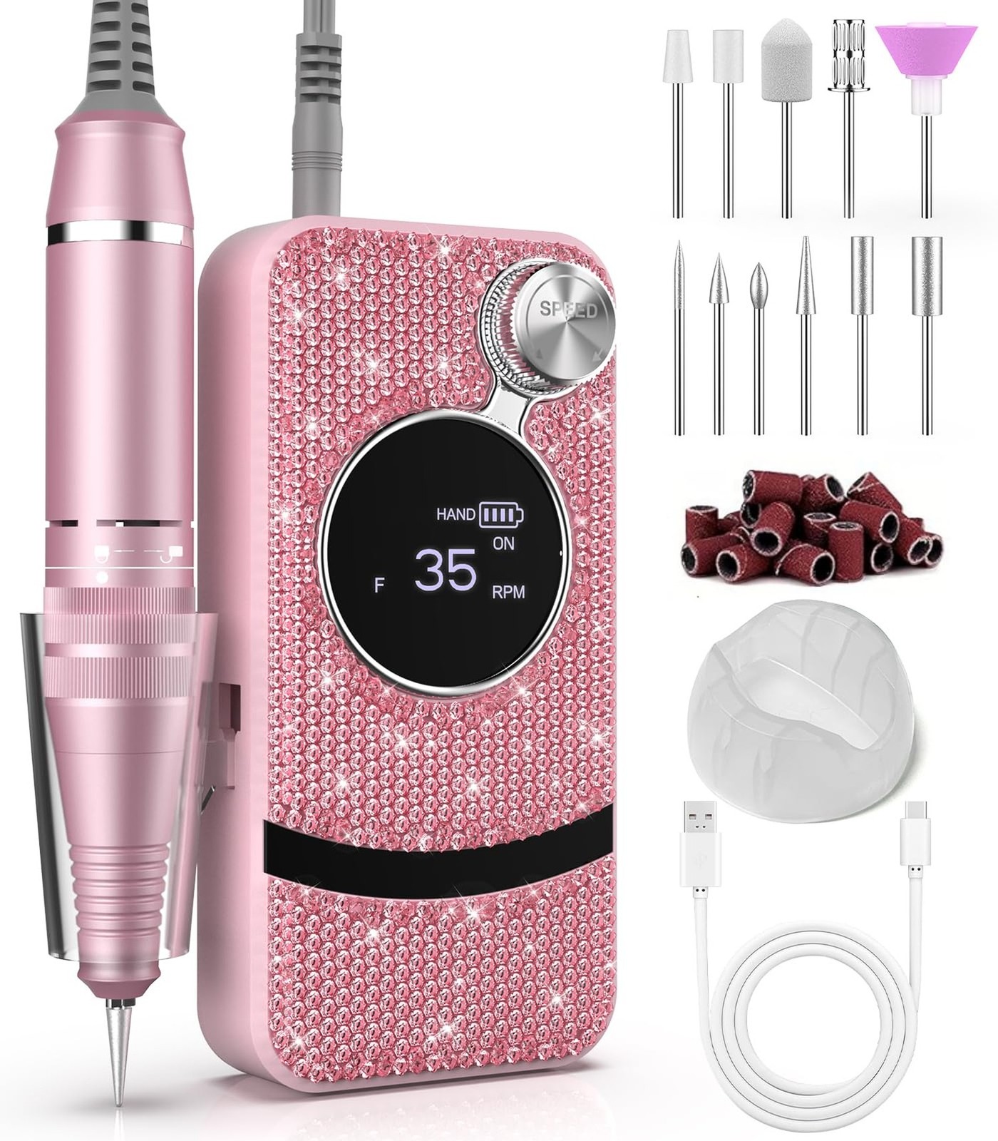 With 11 Nail Drill Bits, 35000...