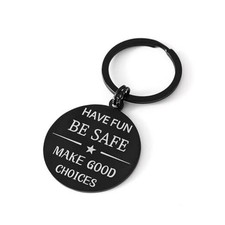 Double Sided Son Gifts Form Mom, Funny Keychain Gifts for Teenage Boys Girls,