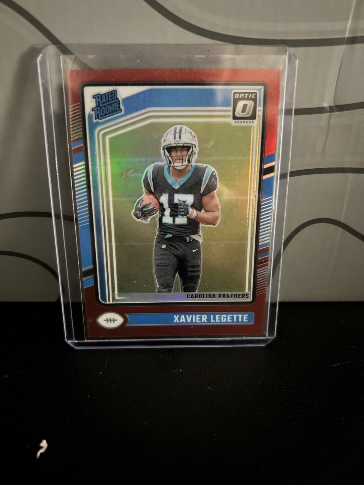 2024 Panini Donruss Optic - Rated Rookie Xavier Legette #299 Red Prizm /125 (RC)