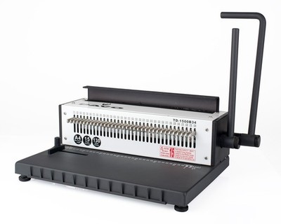 1x PAVO HD Wire Binder Profi Round Punch Stanz und Drahtbindegerät bis 130 Blatt