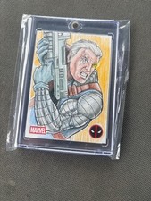Cable 2025 topps chrome deadpool 1/1 sketch artist robert blanncas