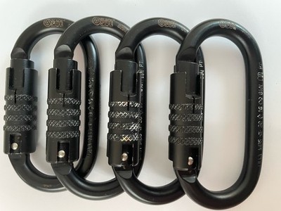 Blacksafe - Oval Steel Trilock - Stahlkarabiner EN 362 / 30 kN B-Ware