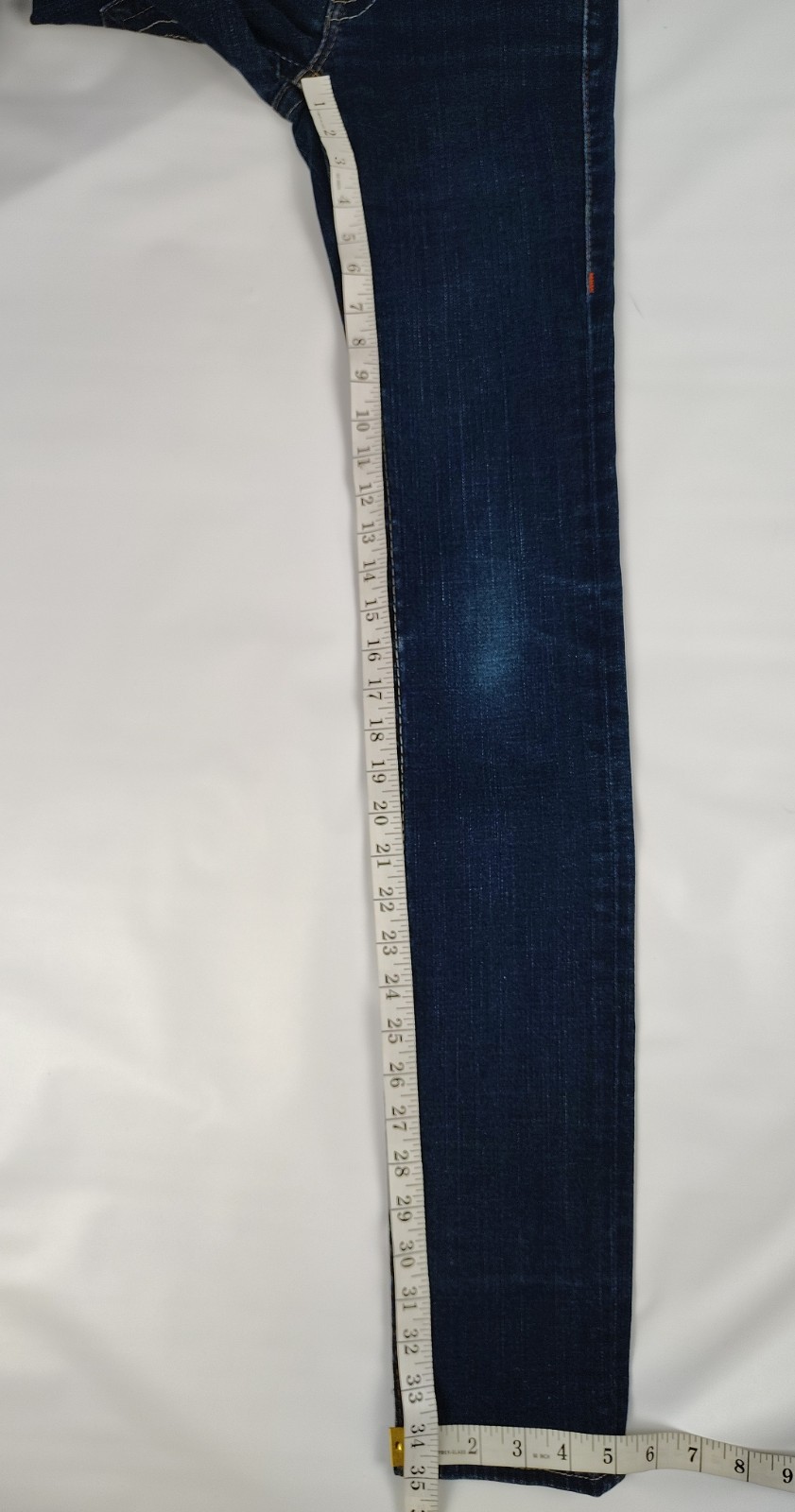 True Religion Jeans Julie Flap Pocket Women’s 25x35 Dark Wash Blue Low Rise USA thumbnail 11