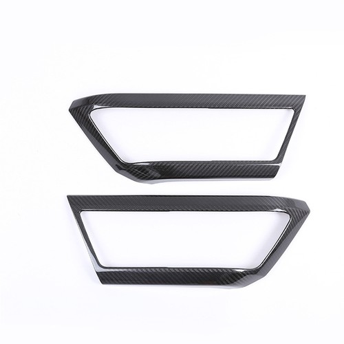 2×Real Carbon Fiber Interior Door Handle Trim For Land Rover Defender 90 2020-25 - Picture 2 of 13