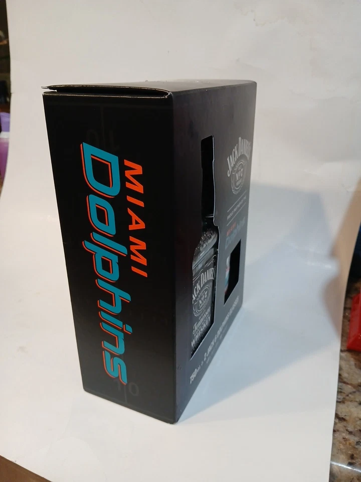 Juego de 2 gafas Jack Daniel's & Miami Dolphins Jack & Dolphins edición limitada Foto 2 de 4