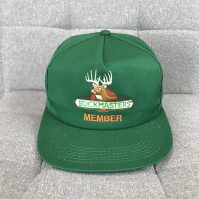 Vintage K-Products Buckmasters Hat Cap Snap Back One Size Green Mens Hunting USA