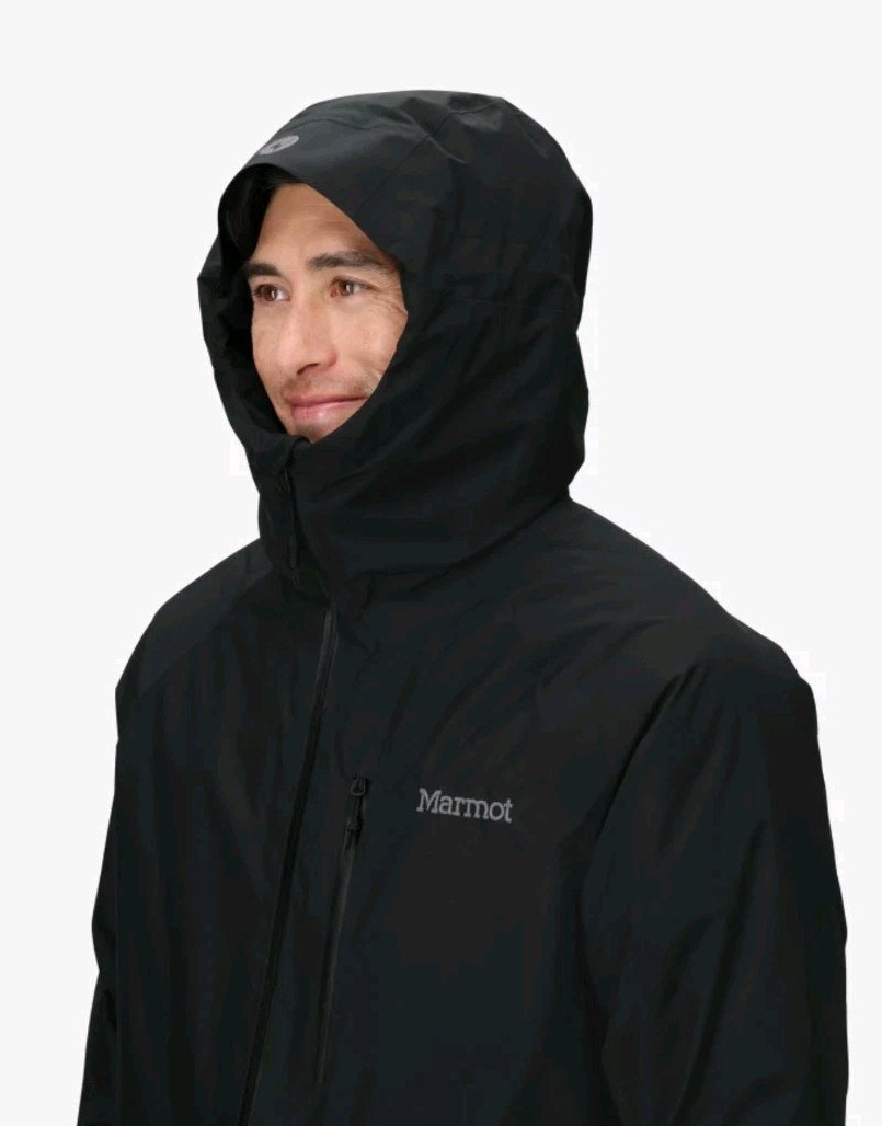 Marmot Mens Oslo GTX Gore-tex Down Jacket Black Size XL NEW image 4