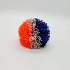 Koosh! Vintage Orange White Blue Elastic 1990s OddzOn 3" Ball