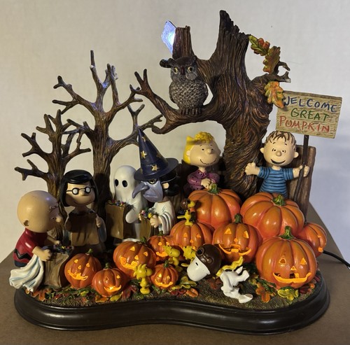 Danbury Mint Peanuts Gang Welcome Great Pumpkin Halloween AS-IS UNVOLLSTÄNDIG