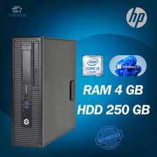 PC DE BUREAU HP 800G1 SFF INTEL I5 RAM 4 Go HDD 250 Go WIN 11 PRO RECONDITIONNÉ