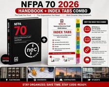 NFPA 70 Handbook 2026 + Index Tabs 2026 Combo...