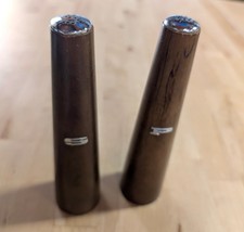 Vintage Mid-Century Modern MCM Wood Tapered Salt and Pepper Shakers S  P Set