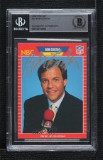 BAS 1989 Pro Set Announcers Bob Costas #23 BGS Authentic Auto 08a7