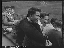 Washington D.C. 1950s Woodrow Wilson High School Pep Assembly Students
