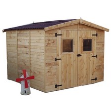 Casetta 2.4x2.4 in Legno Pannelli 16 mm da Giardino Esterno per Attrezzi Rimessa