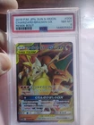 Pokemon TCG 2019 P.M JPN Sun & Moon Charizard/Braixen GX Remix Bout PSA 8