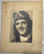 Wonderful Photo Of Young Handsome Aviator, Is It A Man Woman WW 2 Military