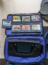 Sega Game Gear console bundle with 7 games and carry case