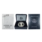 2002-W $1 1-oz Proof American Silver Eagle w/ Box, OGP &COA