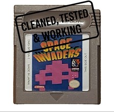 Thumbnail of ebay&reg; auction 168499377633 | Space Invaders Game Boy With Manual & Super Gameboy Pamphlet Cleaned & Tested 