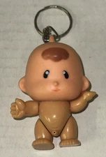 Tinkle Tots Monchy Monchhichi 2” Baby Boy Monkey Keychain Doll Toy Figure Squirt