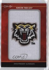 2016 Upper Deck CFL O-Pee-Chee Team Logo Hamilton Tiger-Cats #TL-52 Patch 0h1