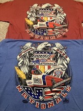 (2 PACK) OF NHRA DRAG RACING  2023 US NATIONALS EVENT T- SHIRTS BOTH  SIZE XL