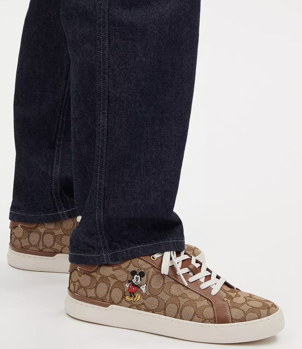 NWT Disney X Coach MEN'S Clip Low Top Sneaker Mickey Mouse CN982