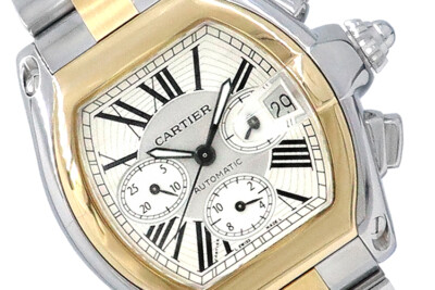 Cartier Roadster XL Twotone 18k Gold & Steel Chronograph  display picture 1