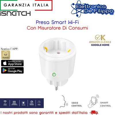 ISNATCH HEYPLUG16 - Presa Smart WiFi Con Misuratore Di Consumi