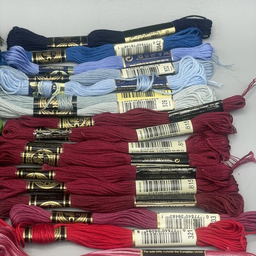 DMC Embroidery Floss 59 Skeins Multicolor France Craft Sewing Cross Stitch - Picture 4 of 5