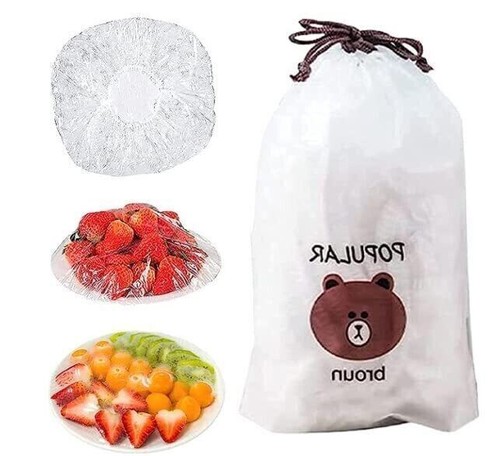 100Pcs Fresh Keeping Bags Reusable Elastic Food Storage Covers Plastic Bowl . - Picture 1 of 12