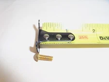 6-32 x 3/8" Brass Slotted Round Head Machine Screw VINTAGE Made in USA Qty 25