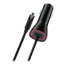 Verizon OEM Micro USB Car Charger with Dual Output & LED Light - 3.4 AMPS