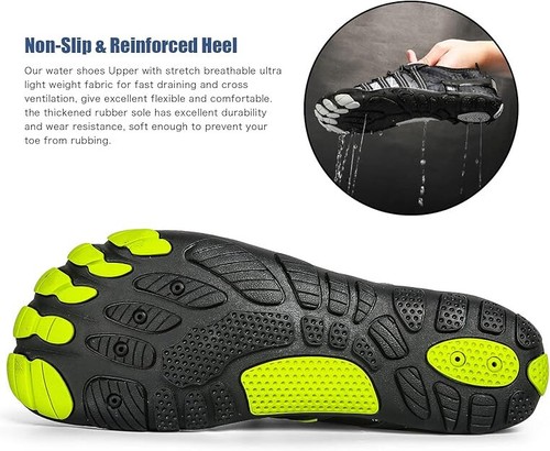 Unisex Water Sport Shoes Quick-Dry Aqua Socks for Beach/Swimming Size 13M/14F - Picture 4 of 6