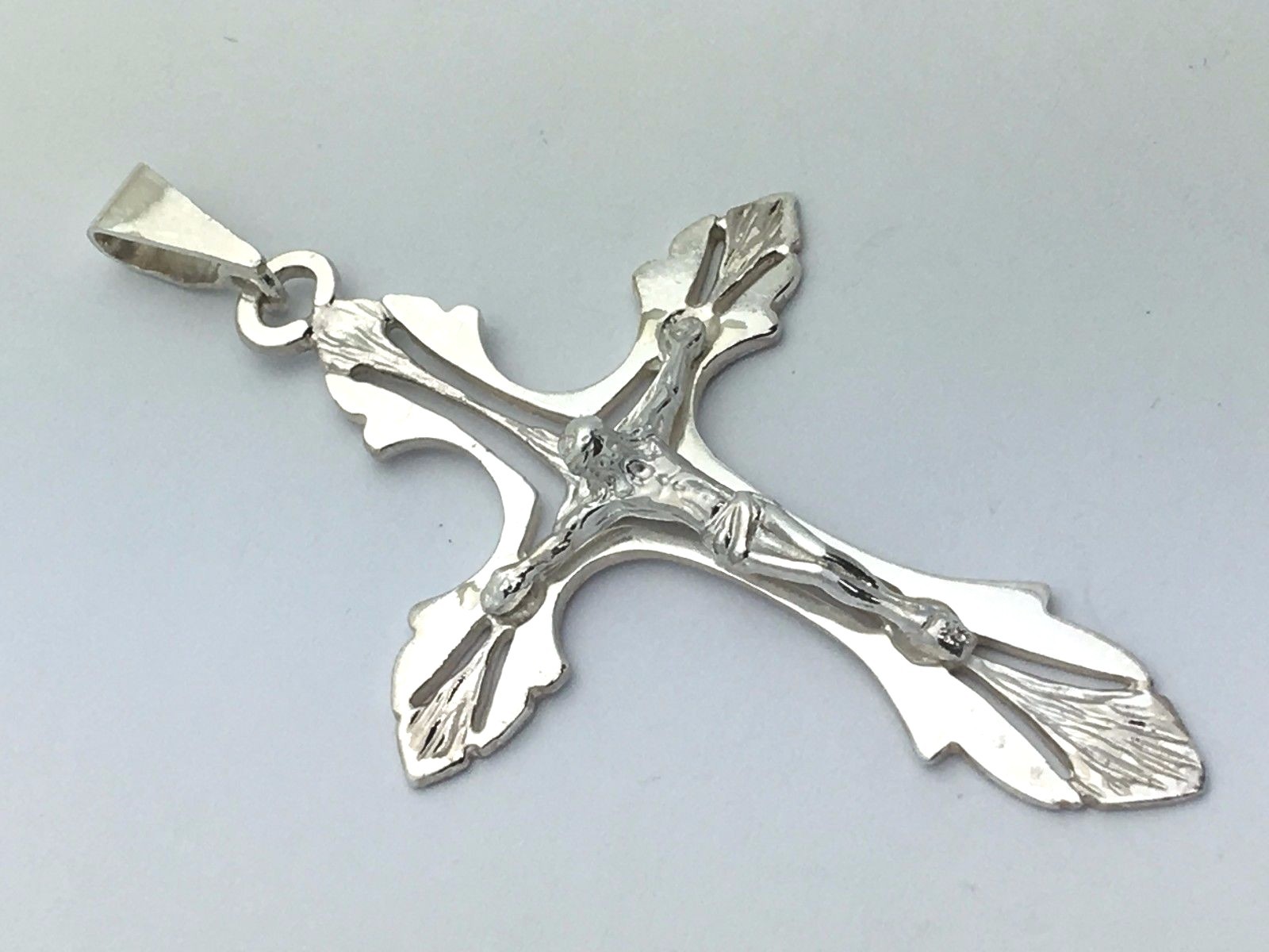 925 Sterling Silver Christian Jesus Christ Catholic Crucifix Cross ...