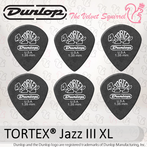 🐢 TORTEX® JAZZ III XL 🟡🟢🔵🟣⚪⚫ 498R Premium Genuine Jim Dunlop Guitar Pick - Picture 11 of 16