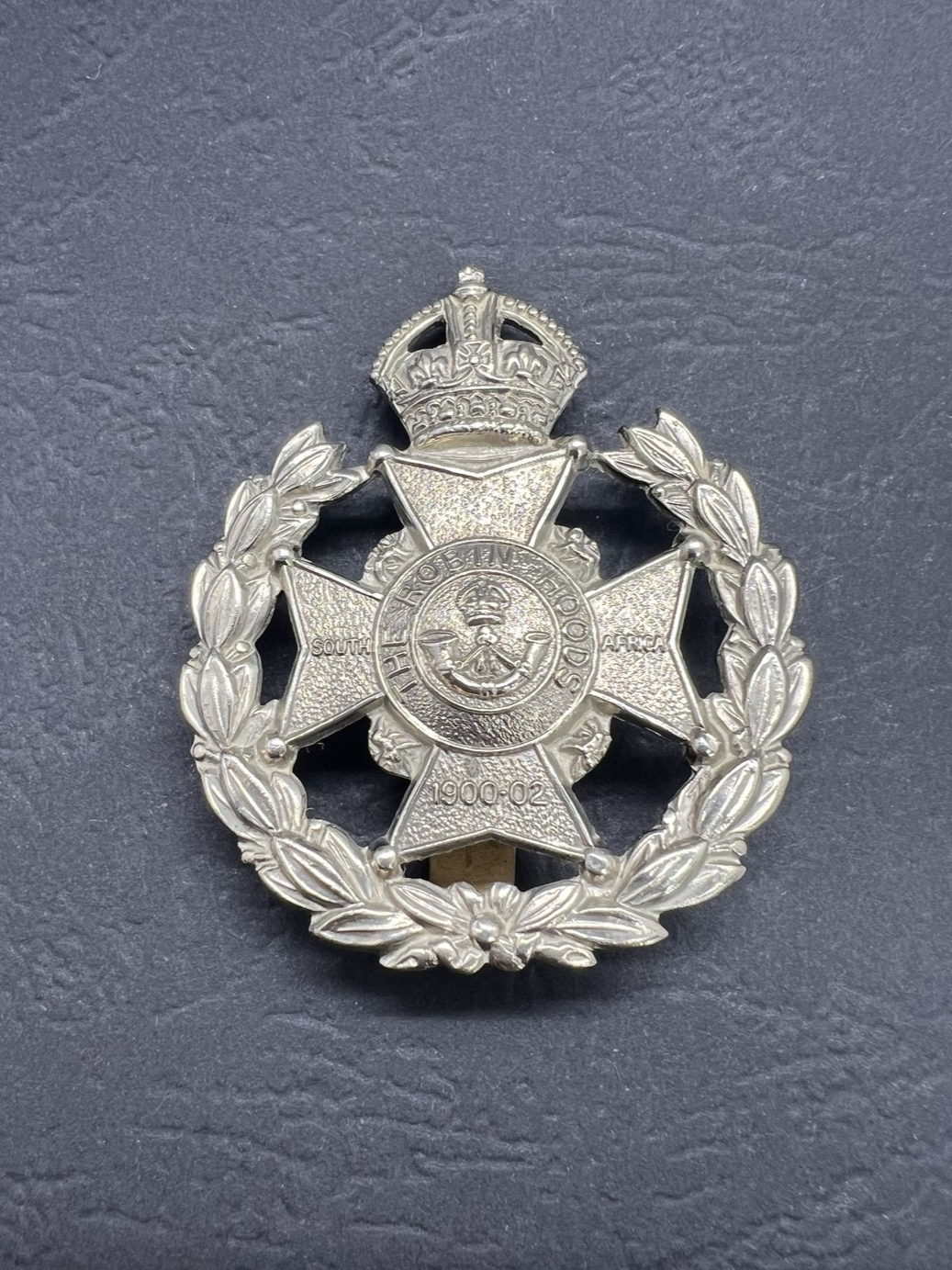 The Sherwood Foresters, 7th Battalion - J.R. G - British Military Army Cap Badge