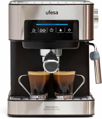 Ufesa CE7255 Cafetera Expresso Capuccino Panel Táctil Digital Café  Molido/Dosis | eBay