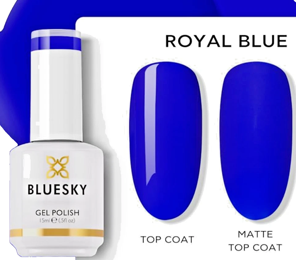 Esmalte en gel Bluesky 15 ml | Azul real vegano, nuevo en caja Foto 3 de 4