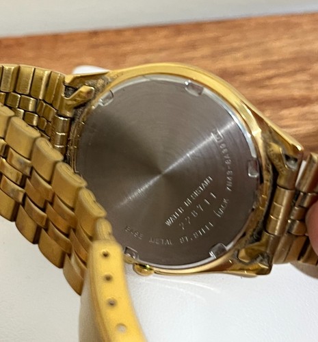 Vintage Seiko Gold Tone Stainless B-1680E - Bild 5 von 7